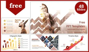 Abstract City Arrows PowerPoint Templates