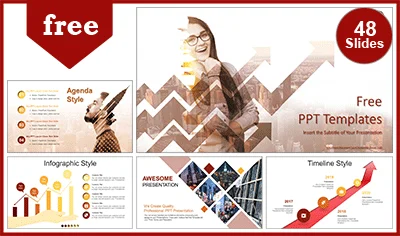 Abstract City Arrows PowerPoint Templates