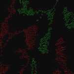 Abstract Digital Neon Extrude Grid Line Textures
