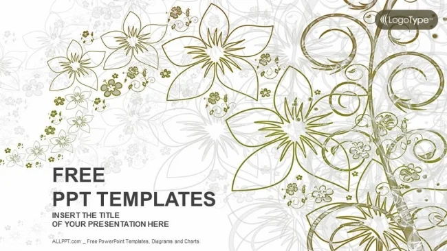 Abstract Floral Nature PowerPoint Templates