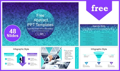 Abstract Geometric Triangle PowerPoint Templates