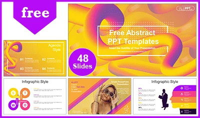 Abstract Gradients Waves PowerPoint Templates