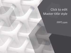 Abstract Gray Structure PowerPoint Template
