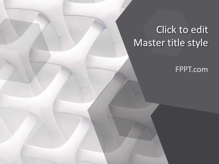 Abstract Gray Structure PowerPoint Template
