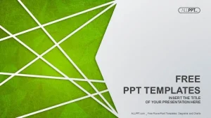 Abstract green background for streaks design PowerPoint Templates