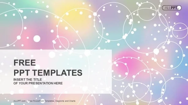 Abstract light background with colorfull PowerPoint Templates