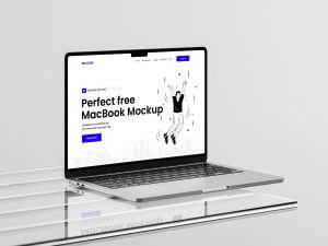 Abstract MacBook mockup