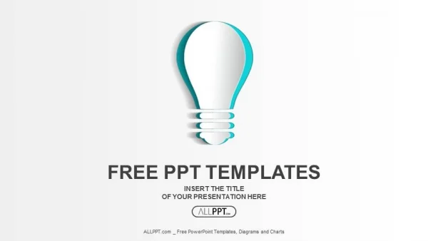 Abstract paper idea bulb PowerPoint Templates