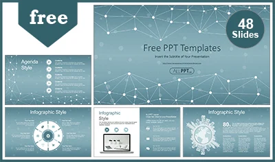 Abstract Polygonal Space PowerPoint Templates