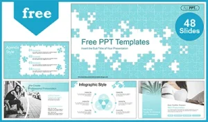 Abstract Puzzle PowerPoint Templates