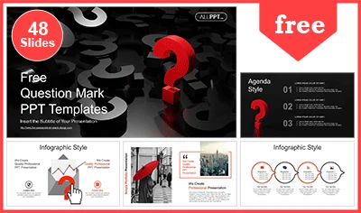 Abstract Question Mark PowerPoint Templates