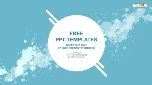 Abstract splashes PowerPoint Templates