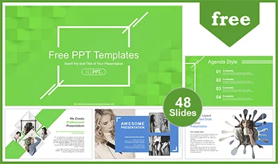 Abstract Squares PowerPoint Templates
