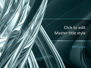Abstraction Silver PowerPoint Template