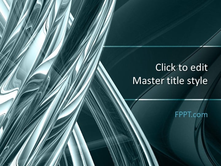 Abstraction Silver PowerPoint Template