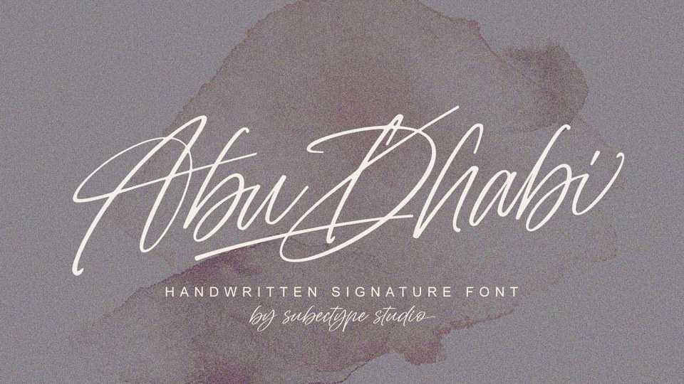Abu Dahabi Script Font › Fontesk