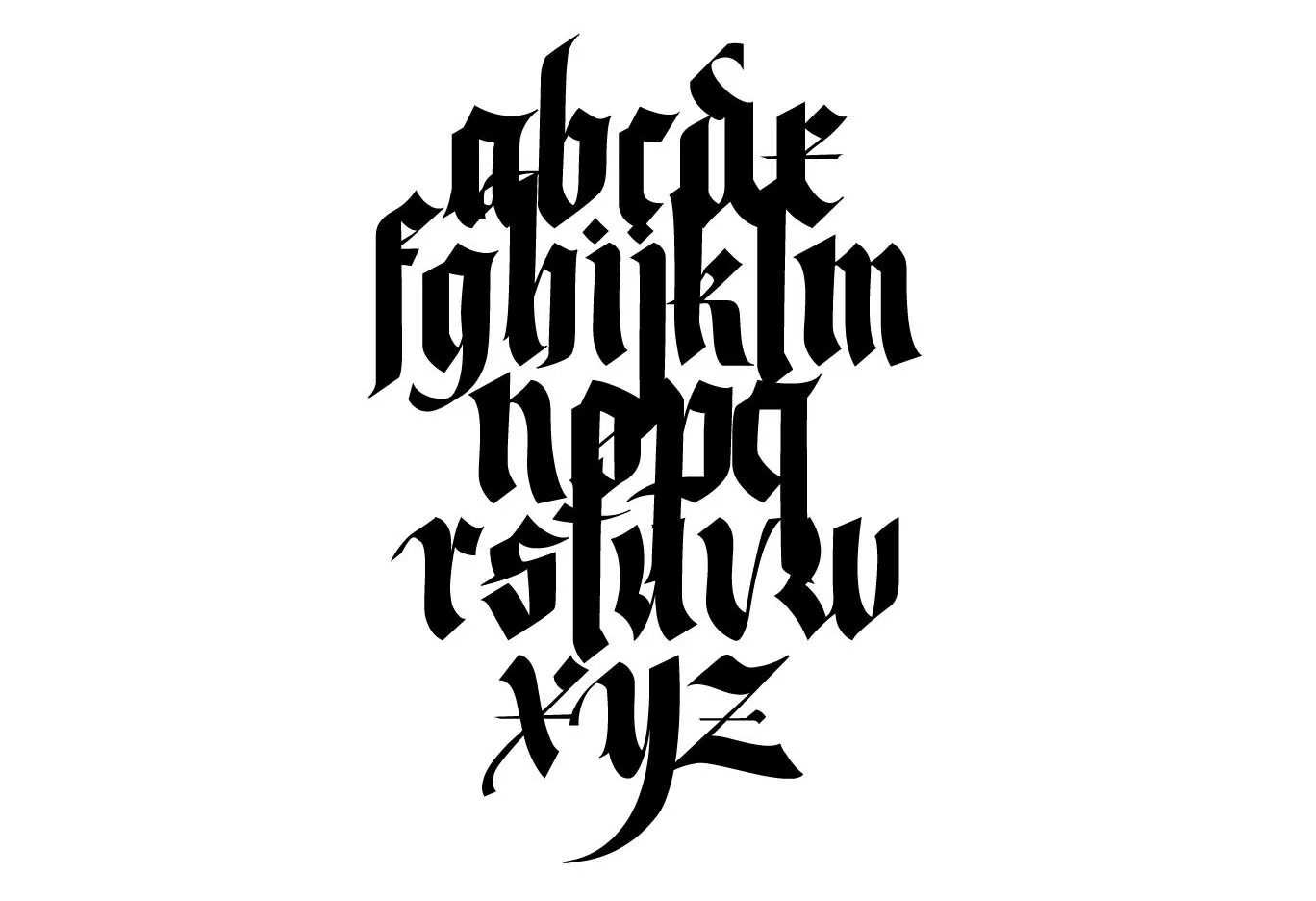 Abuse Calligraphy Font