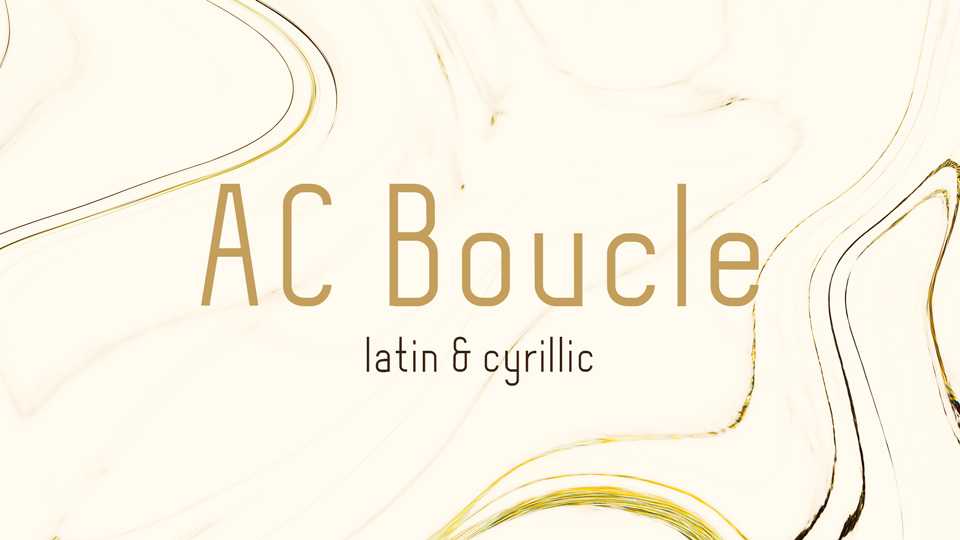 AC Boucle Font › Fontesk