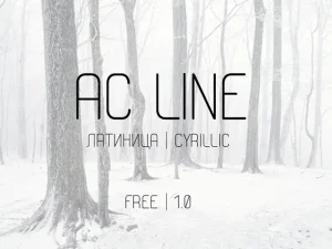 AC line font