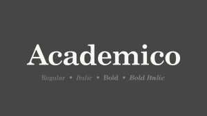 Academico Font Family › Fontesk