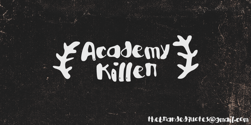 Academy Killer font