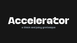 Accelerator Font › Fontesk