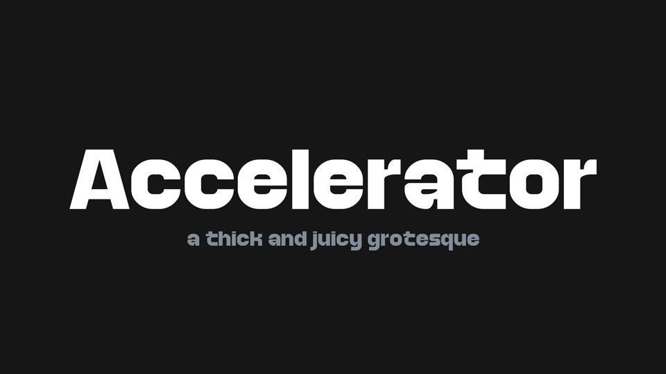 Accelerator Font › Fontesk