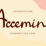 Accemine Script Font