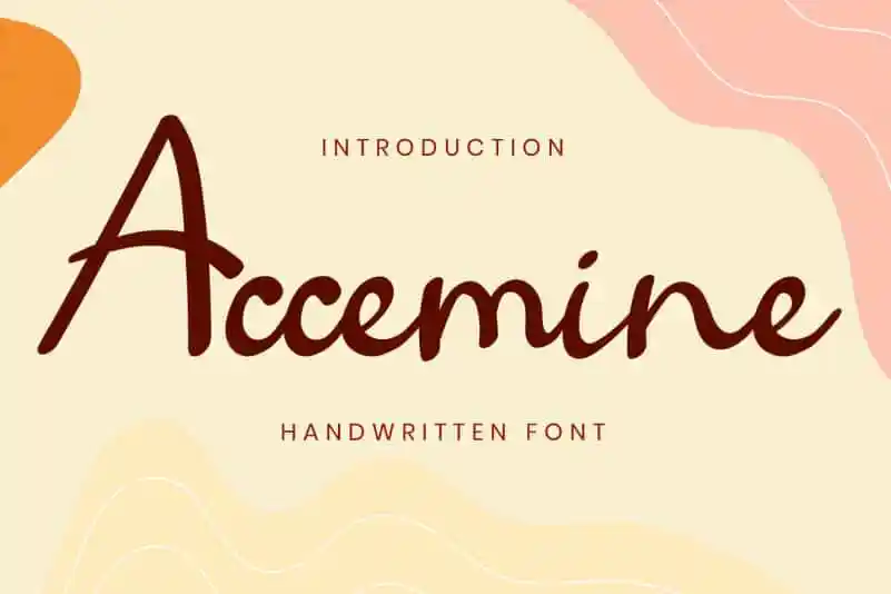 Accemine Script Font