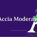 Accia Moderato Font - Fonte Grátis Accia Moderato Font