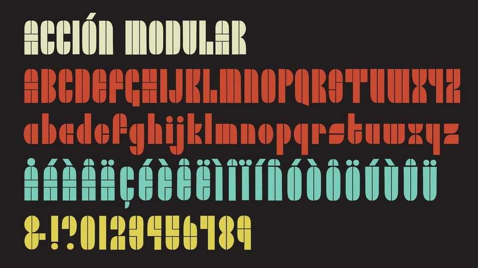 Acción Modular Font › Fontesk
