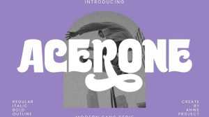 Acerone Font › Fontesk