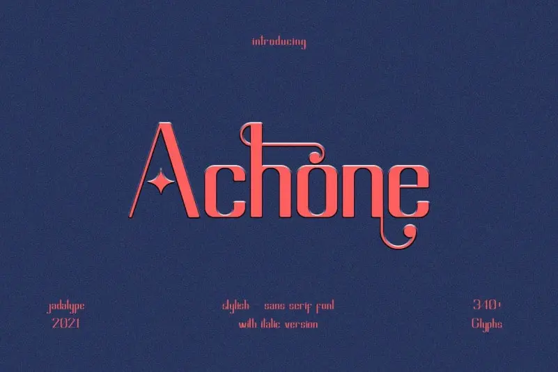 Achone Sans Serif Font