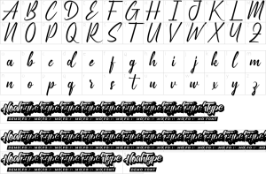 Mapa de caracteres da fonte Ackworth Font
