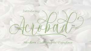 Acrobad Script Font › Fontesk