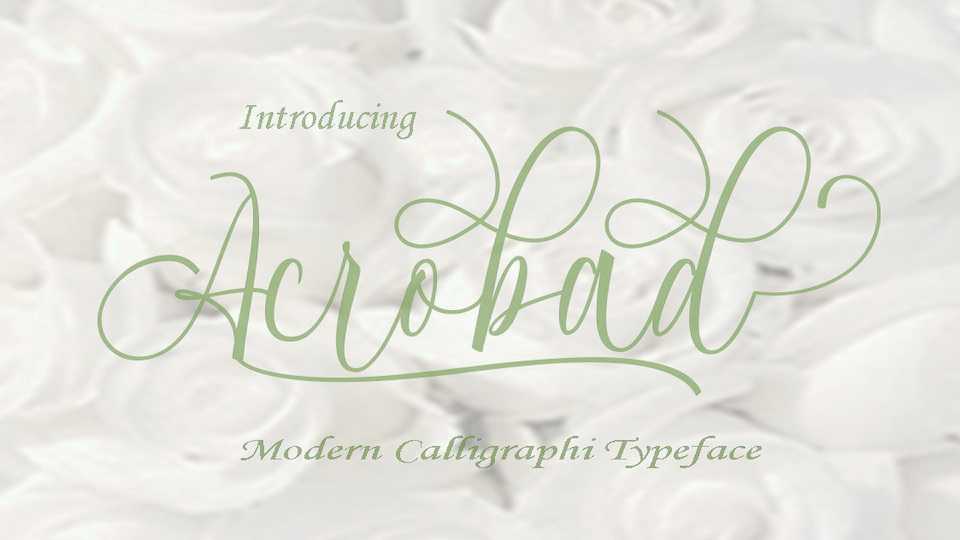 Acrobad Script Font › Fontesk