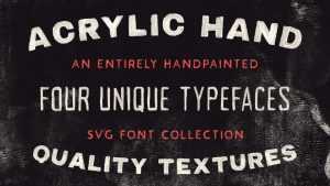 Acrylic Hand SVG Font › Fontesk
