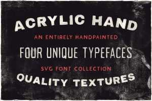 Acrylic Hand Thick Font