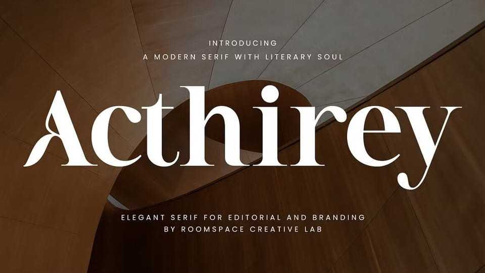 Acthirey Font › Fontesk