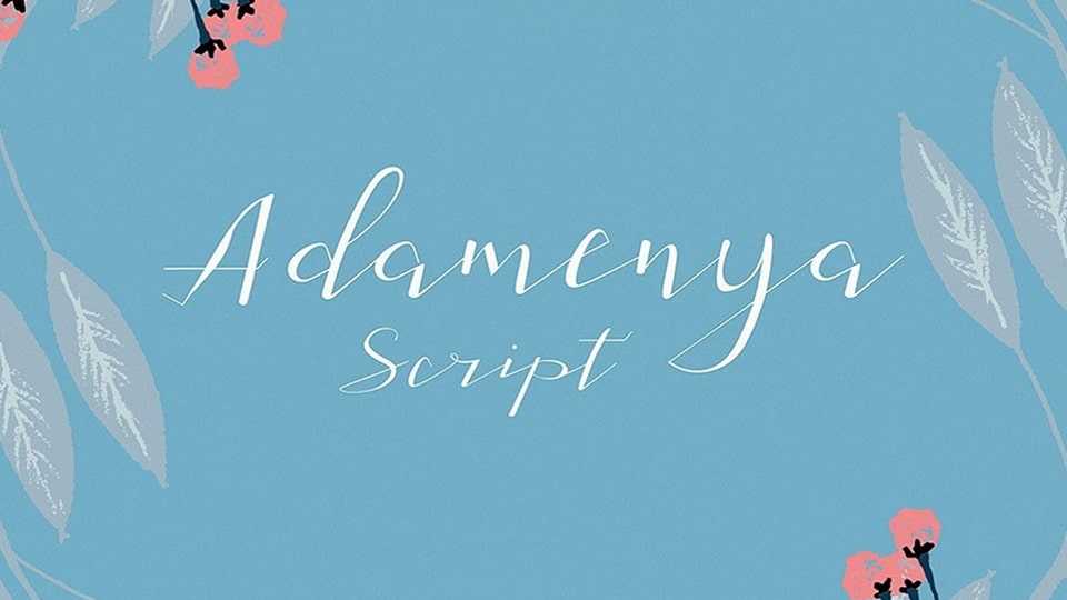 Adamenya Script Font › Fontesk