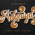 Adaniya Bold Script Font - Fonte Grátis Adaniya Bold Script Font