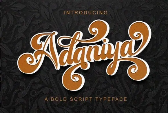 Adaniya Bold Script Font