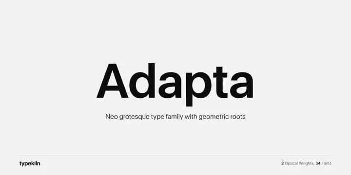Adapta Sans Serif Font Demo