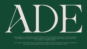 Ade Display Font › Fontesk