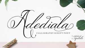 Adediala Script Font › Fontesk