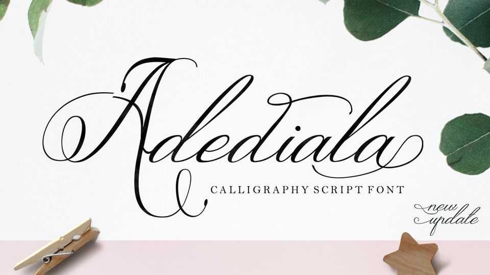 Adediala Script Font › Fontesk