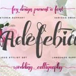 Adefebia Wedding Script Font