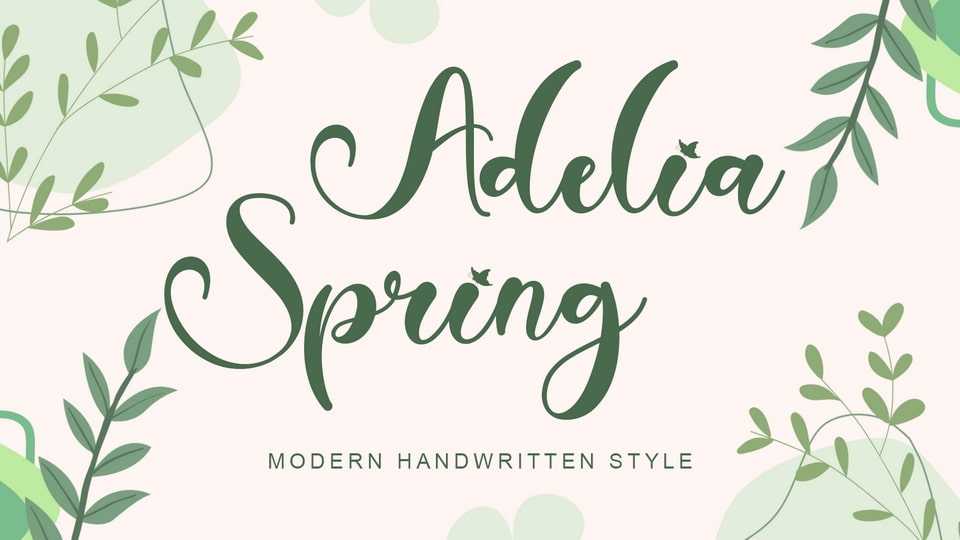 Adelia Spring Font › Fontesk