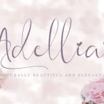 Adellia Calligraphy Font