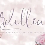 Adellia Calligraphy Font